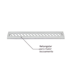 Grelha Aluminio Pedestre 10x50 Equation