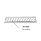 Grelha Aluminio Pedestre 15x50 Equation