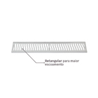 Grelha Aluminio Pedestre 20x100 Equation