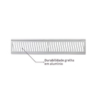 Grelha Aluminio Pedestre 20x100 Equation