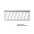 Grelha Aluminio Pedestre 20x50 Equation