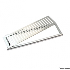 Grelha Aluminio Escovado Completa 10x100