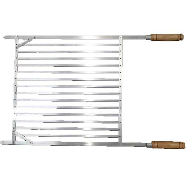 Grelha Alumínio Para Churrasco Sem Borda - Volpato, Tamanho: