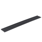 Grelha Antiderrapante 2,5x12x100cm Preto Polipropileno Aco