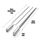 Grelha Argentina 60x60 Com 2 Espetos Lâmina 70cm - Churrasco