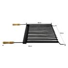 Grelha Argentina Esmaltada Com Coletor De Gordura 50x48