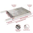 Grelha Argentina Inox 66x60 C/ponteira Parrilla Gaúcha Ga600