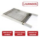 Grelha Argentina Inox 75x67 C/aba Churrasco Parrilla Gal840e