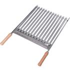 Grelha Argentina Para Churrasco Aço Inox Coletor Gordura Utim