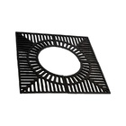 Grelha Arvoreira Ferro Fundido Para Praça Avenida 140x140cm