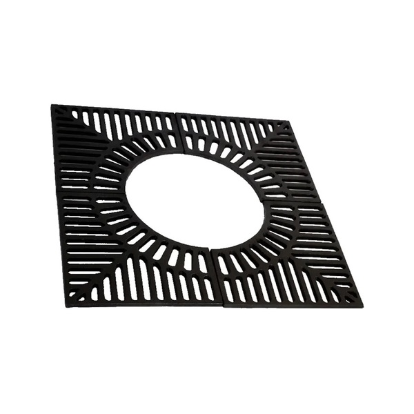 Grelha Arvoreira Ferro Fundido Para Praça Avenida 140x140cm