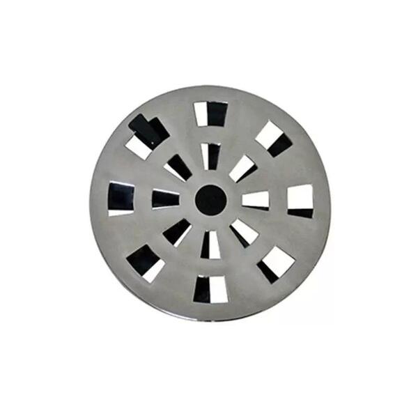 Grelha Astra Rotativa Redonda Cromada Anti-inseto Grb10