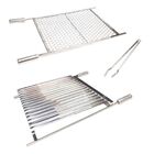 Grelha Churrasco Argentina Parrilla, Moeda 70x60cm Pegador