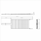 Grelha Churrasco Em Aço Inox 42x23 Cm Tramontina