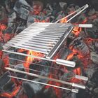 Grelha Churrasco Parrilla Argentina 70x40 Inox + 3 Espetos