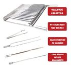 Grelha Churrasco Parrilla Argentina 70x40 Inox + 3 Espetos