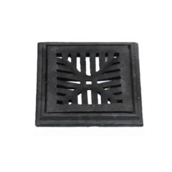 Grelha Com Aro 15x15cm Em Ferro Fundido - Fundição Nacional