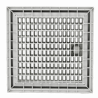Grelha com Aro Polipropileno Cinza 30x30cm Odem