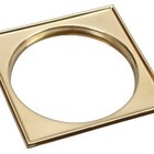 Grelha Com Suporte 15x15cm Listras Invinox Gold