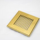 Grelha Com Suporte 15x15cm Listras Invinox Gold