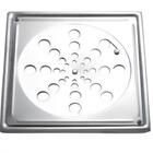 Grelha Cristal Com Caixilho 10x10cm Cromado - Baepina