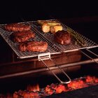 Grelha De Aço Inox 84 Cm Prata