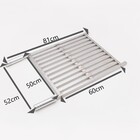 Grelha De Inox Barra Chata 50x60cm - Arteinoxx