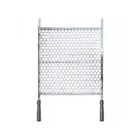 Grelha Em Aço Inox Cabo Em Alumínio Tamanho 60x48 Cm