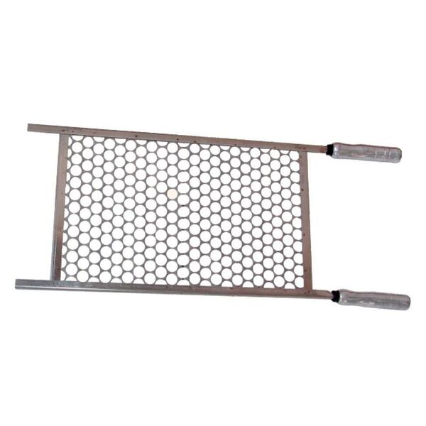 Grelha Em Aço Inox Cabo Em Alumínio Tamanho 80x48cm