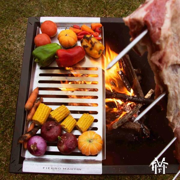 Grelha Em Aço Inox Para Churrasqueiras Fierro Martin