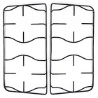 Grelha Fogão Esmaltec Safira 4bc Lateral Original 2 Peças