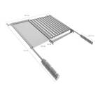 Grelha Inox Para Churrasco Com Coletor De Gordura E Chapa Aux