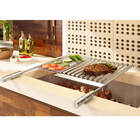 Grelha Inox Para Churrasco Com Coletor De Gordura E Chapa Aux