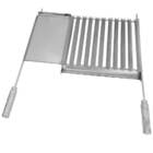 Grelha Inox Para Churrasco Com Coletor De Gordura E Chapa Aux