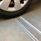 Grelha Invisível Oculta Rebaixada Caixa Coleta Cinza 100x8cm