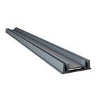 Grelha Invisível Oculta Rebaixada Com Caixilho Cinza 100x8cm