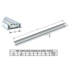 Grelha Invisível Rebaixada Oculta Caixilho Marrom 100x8cm