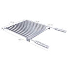 Grelha Larga De Churrasco 85x50cm Coletor Inox 304 Legumes