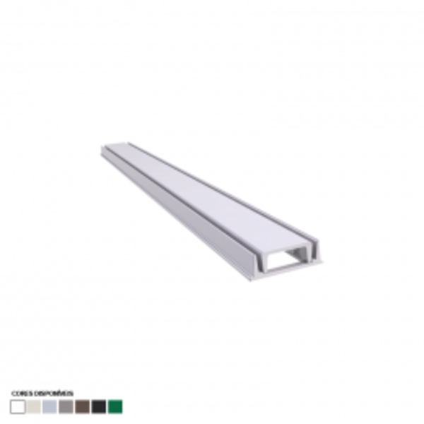Grelha Linear + Caixilho 10x100 Branco Brilho 020