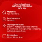 Grelha Linear Inox 10x 50 Jjm