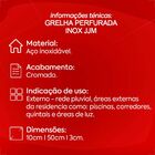 Grelha Linear Inox 10x 50 Jjm