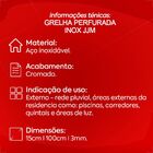 Grelha Linear Inox 15x 100 Jjm