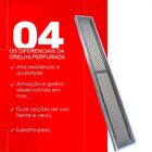 Grelha Linear Inox 15x 100 Jjm