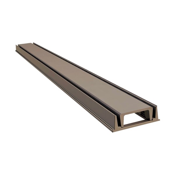 Grelha Linear Invisível Oculta Com Caixilho Fendi 100x8cm