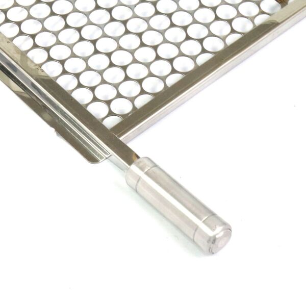 Grelha Moeda Inox Chapa Grossa C/aba 65x43 Churrasco Gml740