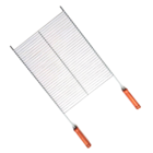 Grelha Para Churrasco 40x50 Cabo Madeira Aramada (uruguaia)