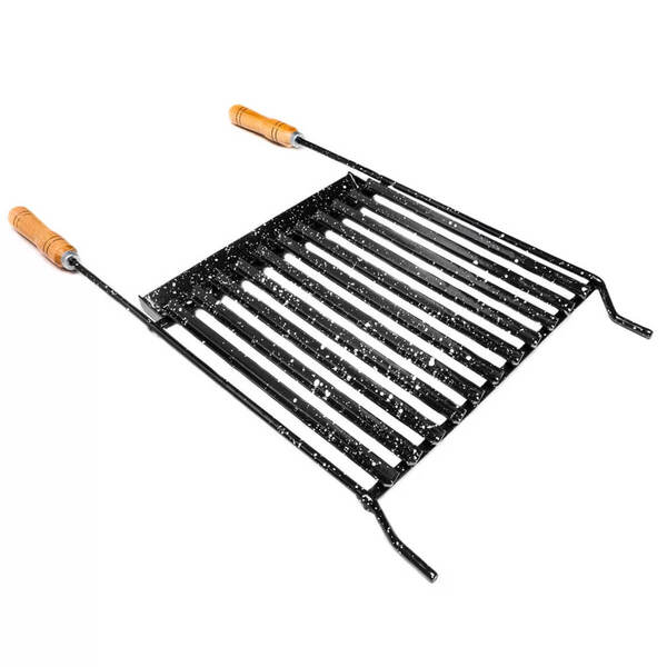 Grelha Para Churrasco Grelha Esmaltada Coletor Gordura Cane F