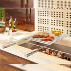 Grelha Para Churrasco Plana Aço Inox Vegetariano Legumes Top