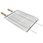 Grelha Para Churrasqueira Assadora Quadrada Com Tampa Grande