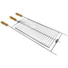 Grelha Para Churrasqueira Giratória 3 Pegadores Pequena Churr